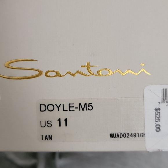 Santoni Doyle Brown Leather Derby Men\'s Shoes - Size 11 - Made In Italy - $525